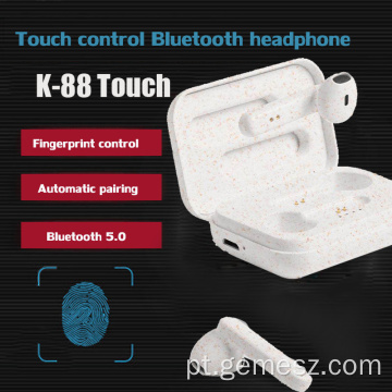 Fones de ouvido de palha de trigo para reciclar material BT Truely Wireless